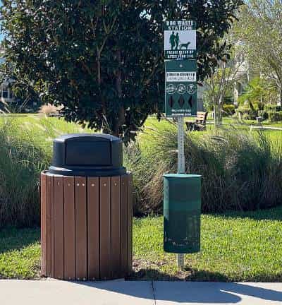 PoopBandit® After Dog Waste Station and Trash Can